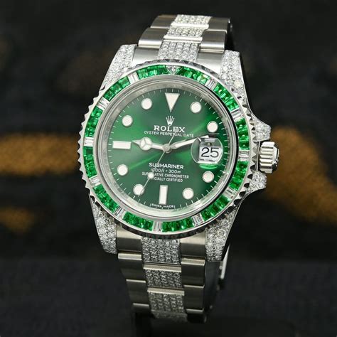 rolex submariner iced|rolex submariner hulk.